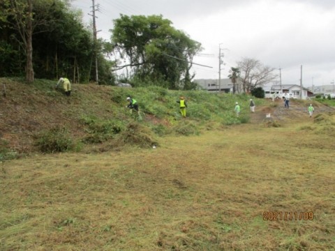 一般社団法人兵庫県建設業協会主催の河川草刈清掃活動に参加
